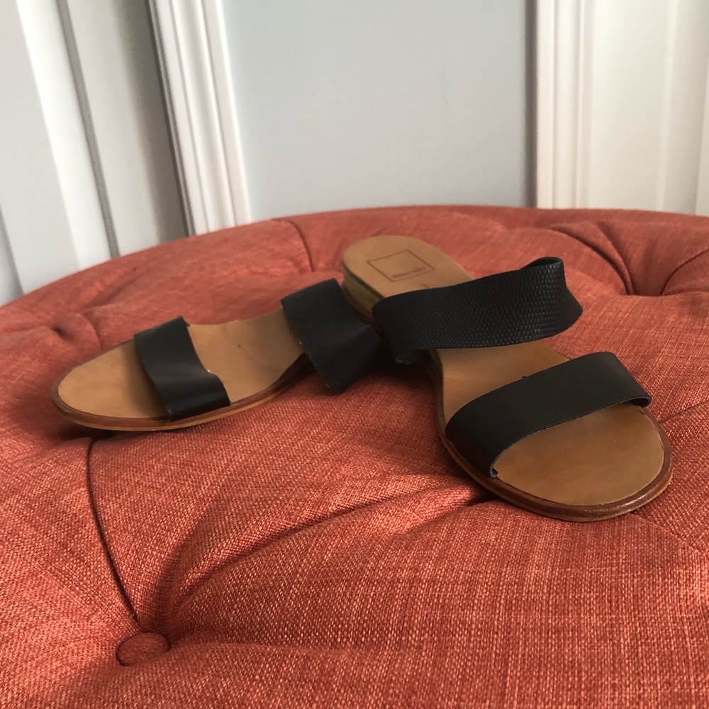 Dolce Vita black leather sandals